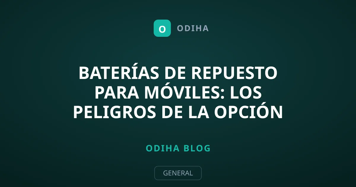 Baterías de Repuesto para Móviles: Los Peligros de la Opción Barata